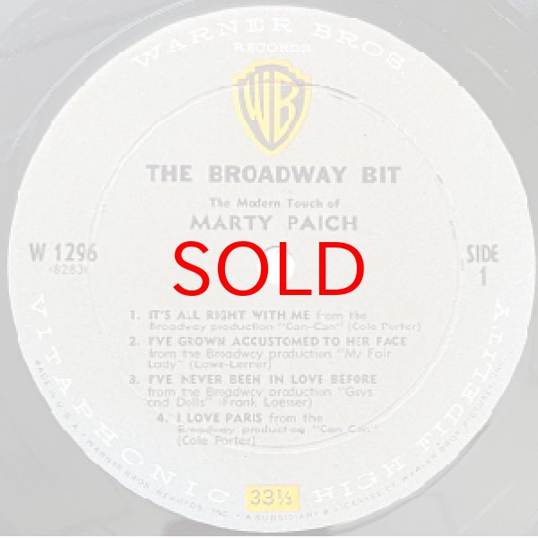 MARTY PAICH - THE BROADWAY BIT - Jazz Records seeed